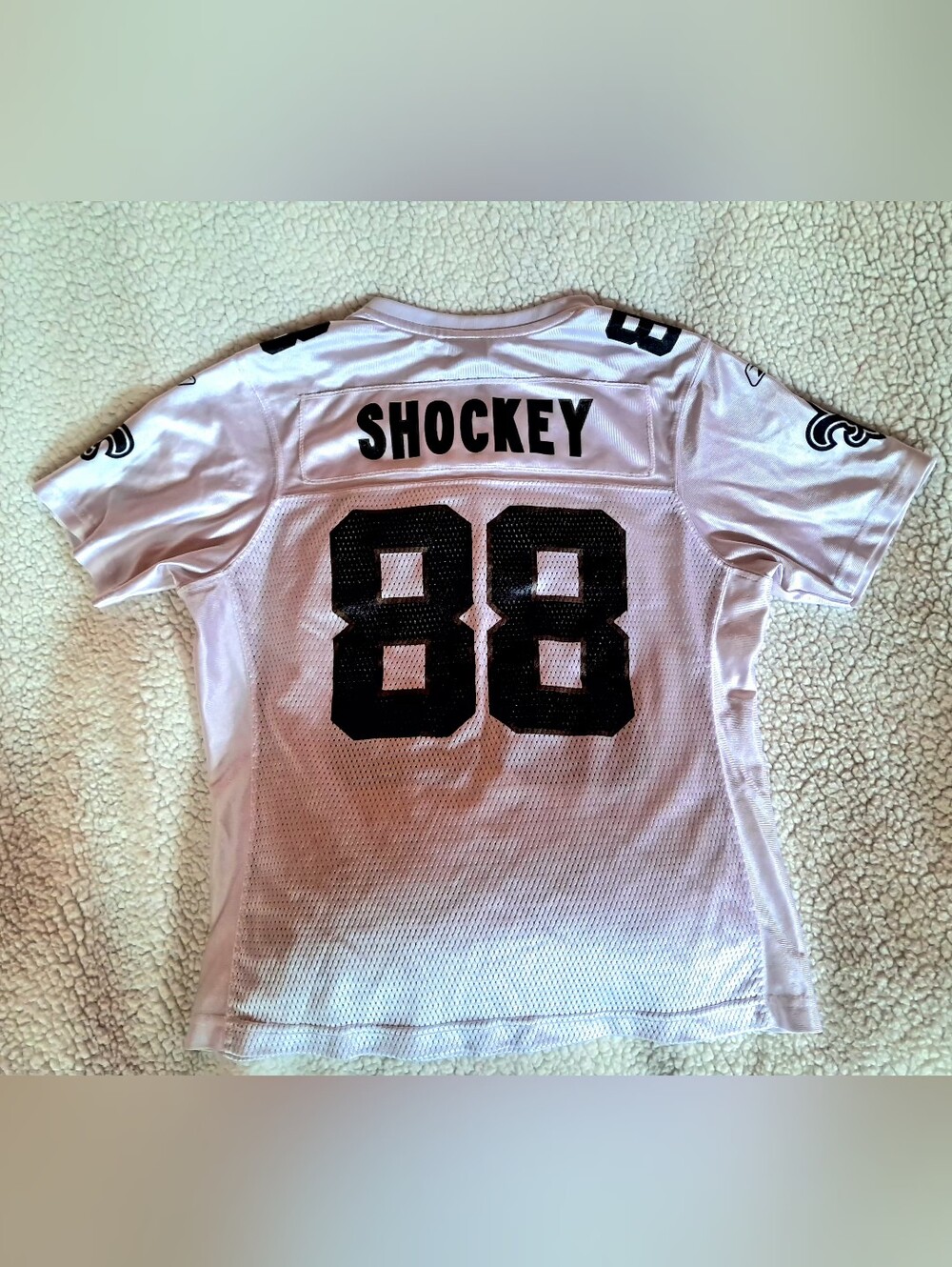 Womens White 'Shockey' Football Jersey - Number 88